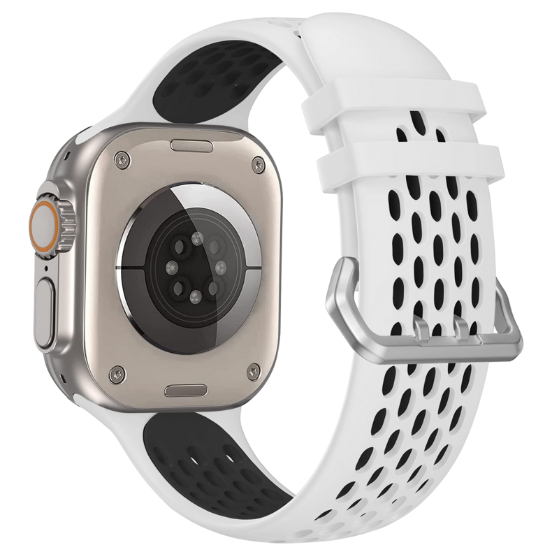 Apple Watch Sport Armband Weiß/Schwarz