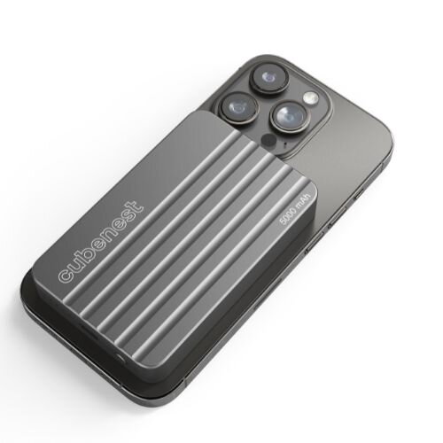Cubenest Magnetische Kabellose Powerbank 5000 mAh S1B1 Grau