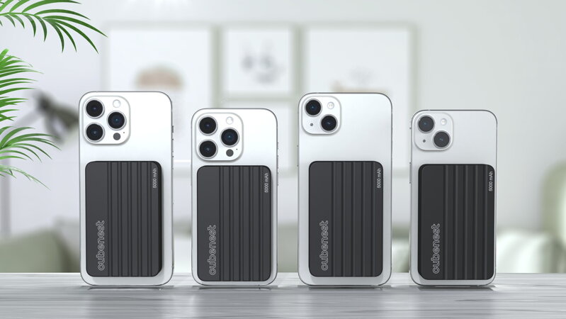 Cubenest Magnetische Kabellose Powerbank 5000 mAh S1B1 Schwarz