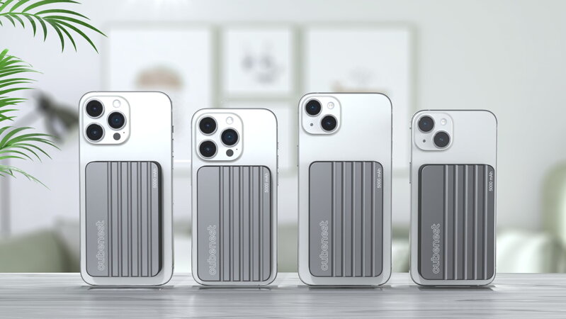 Cubenest Magnetische Kabellose Powerbank 5000 mAh S1B1 Grau