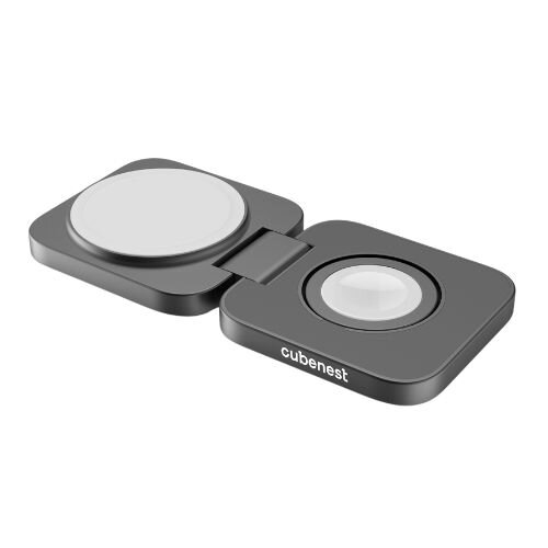 Cubenest 2in1 Faltbares Magnetisches Kabelloses Ladegerät S211