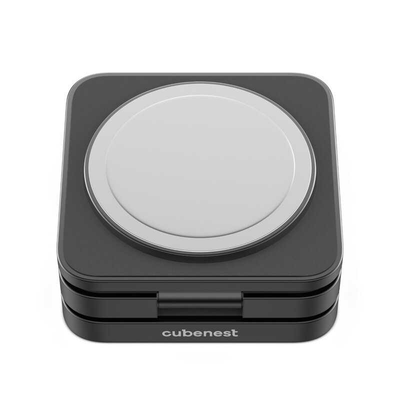 Cubenest 3in1 Faltbares Magnetisches Kabelloses Ladegerät S312 Pro Schwarz