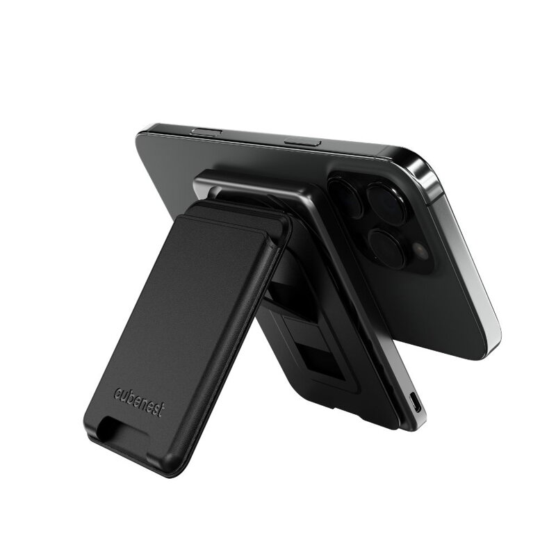 Cubenest Qi2 Magnetische Kabellose Powerbank SlimDual 5000 mAh SQ1B3D Schwarz