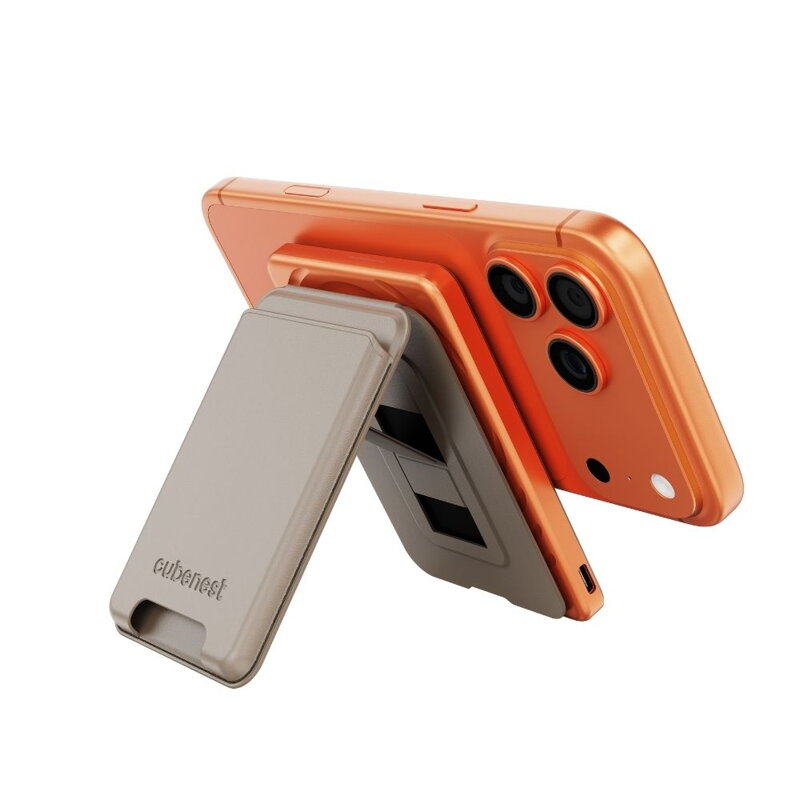 Cubenest Qi2 Magnetische Kabellose Powerbank SlimDual 5000 mAh SQ1B3D Orange