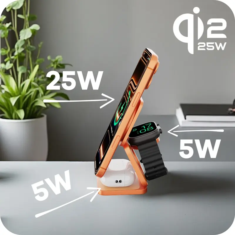 Qi2.2 MagSafe Ladegerät 3in1 Qi2.2 MagSafe Ladegerät 3in1