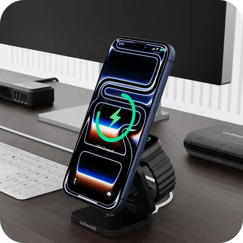 Qi2.2 MagSafe Ladegerät 3in1