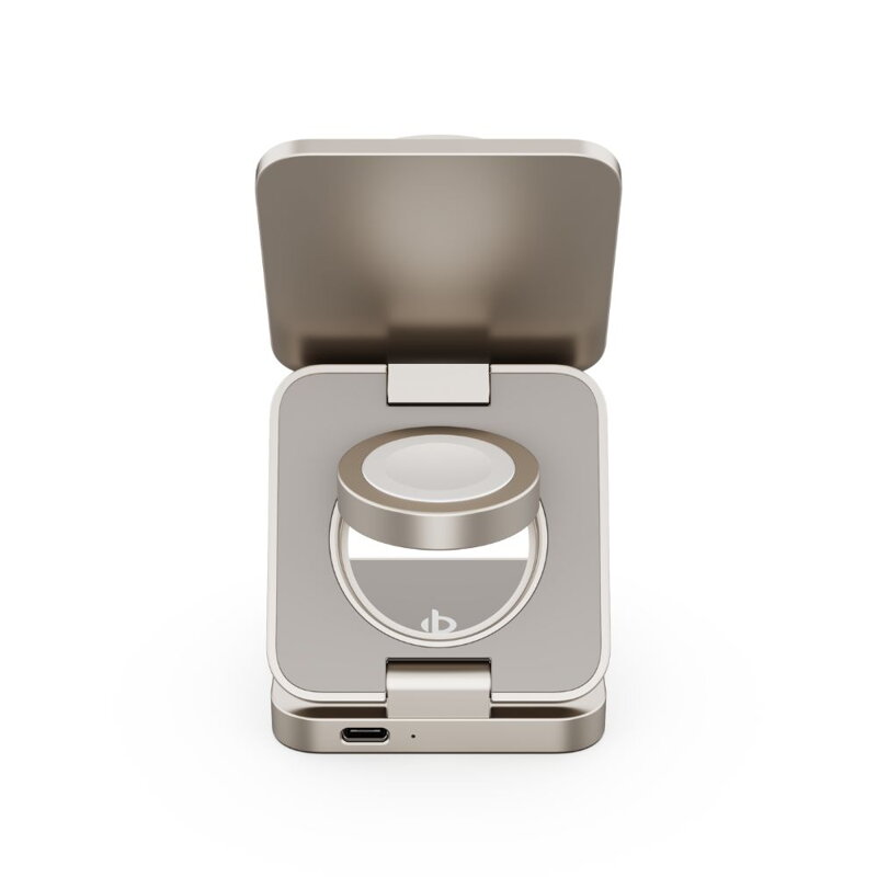 Cubenest Qi2.2 3in1 Faltbares Magnetisches Kabelloses Ladegerät SQ312 Pro Titan