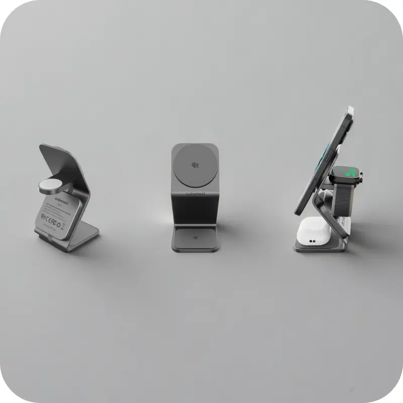 Qi2.2 MagSafe Ladegerät 3in1