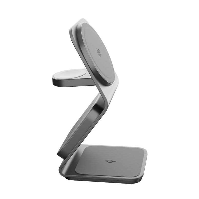 Cubenest Qi2.2 3in1 Magnetisches Kabelloses Ladegerät SQ314 Grau