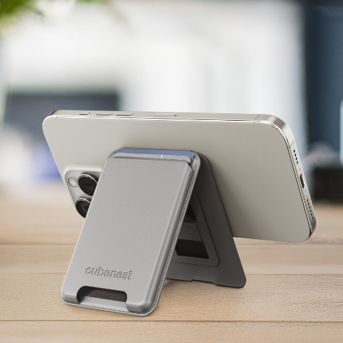 Cubenest Premium magnetische Wallet und Ständer WT01S Titan