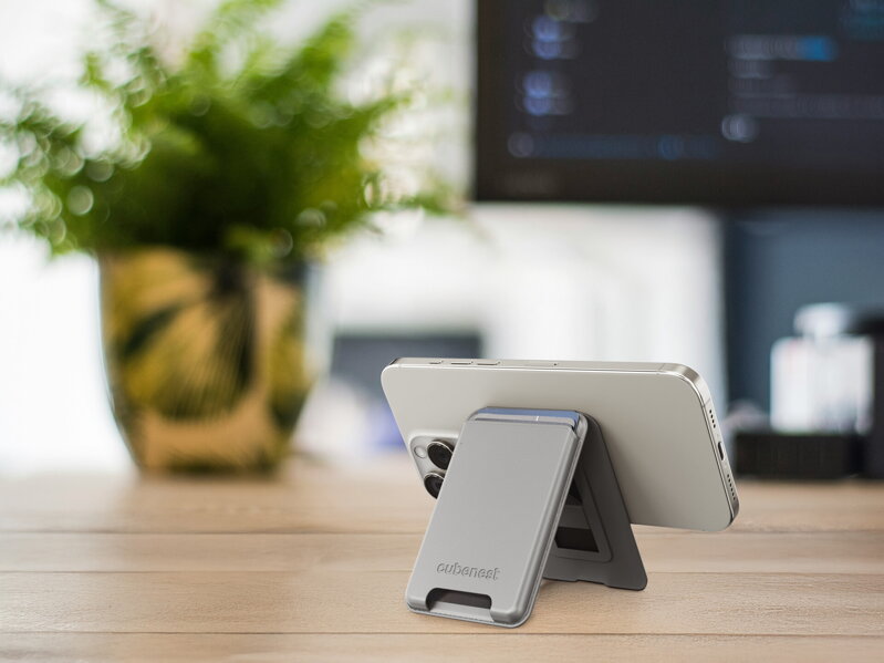 Cubenest Premium magnetische Wallet und Ständer WT01S Titan