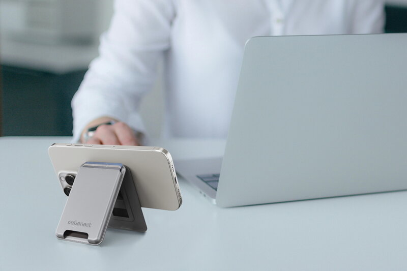 Cubenest Premium magnetische Wallet und Ständer WT01S Titan