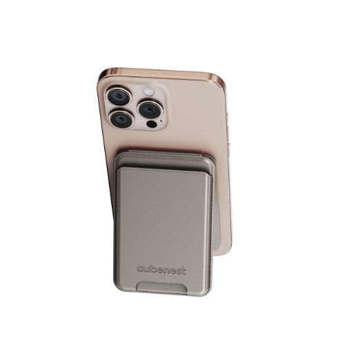 Cubenest Premium magnetische Wallet und Ständer WT01S Gold