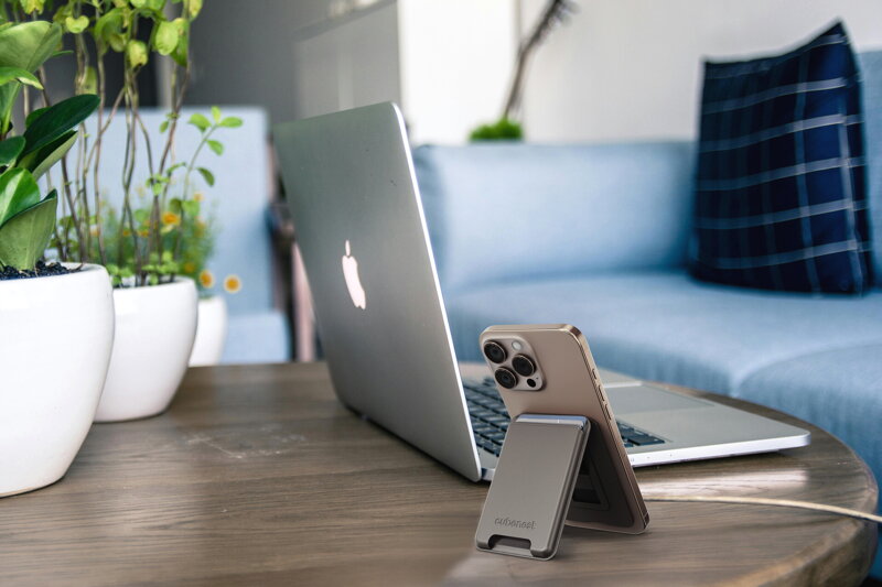 Cubenest Premium magnetische Wallet und Ständer WT01S Gold