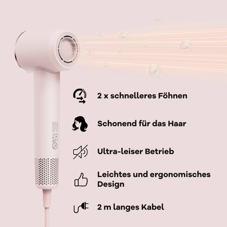 Cubenest SwiftDry Föhn SDHD01 rosa
