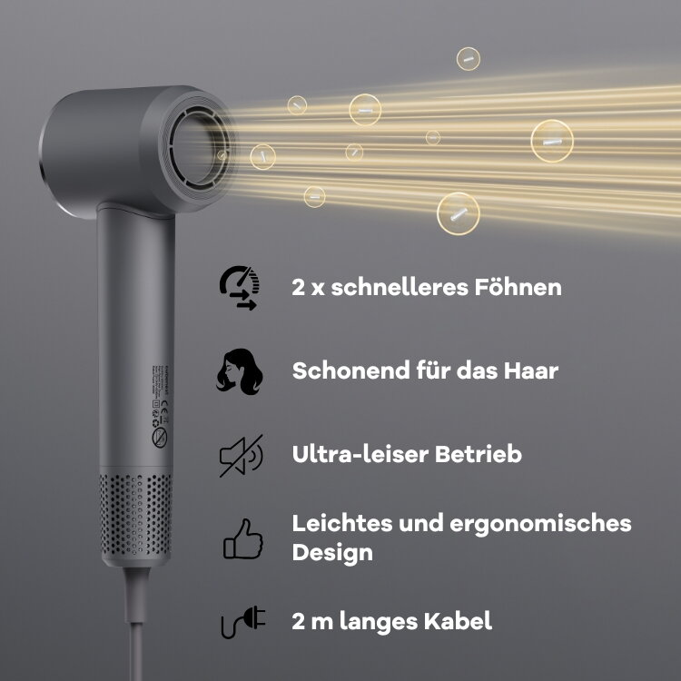Cubenest SwiftDry Föhn SDHD01 grau