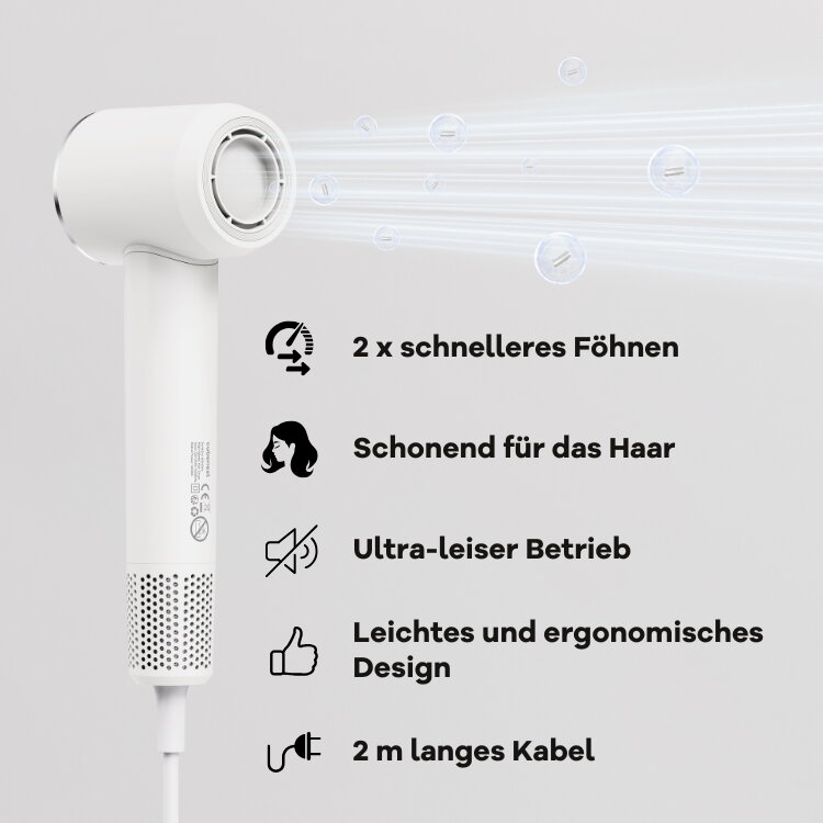 Cubenest SwiftDry Föhn SDHD01 weiß