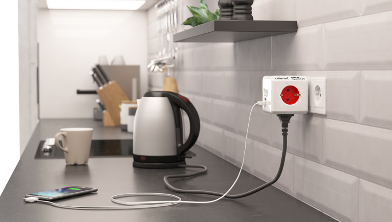 Cubenest PowerCube Original USB A+C PD 20 W Type F Rot