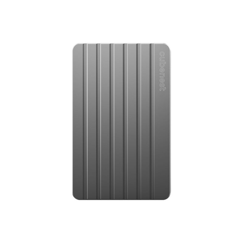 Cubenest Magnetisches Aluminium-Wallet WT02 Grau