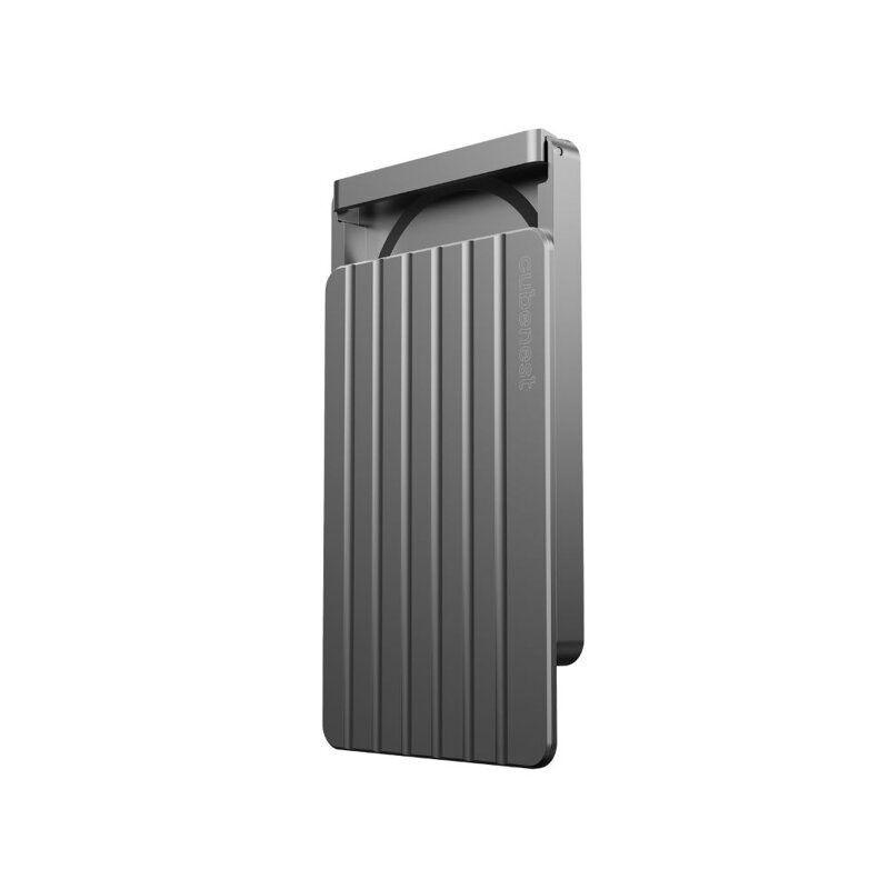 Cubenest Magnetisches Aluminium-Wallet WT02 Grau