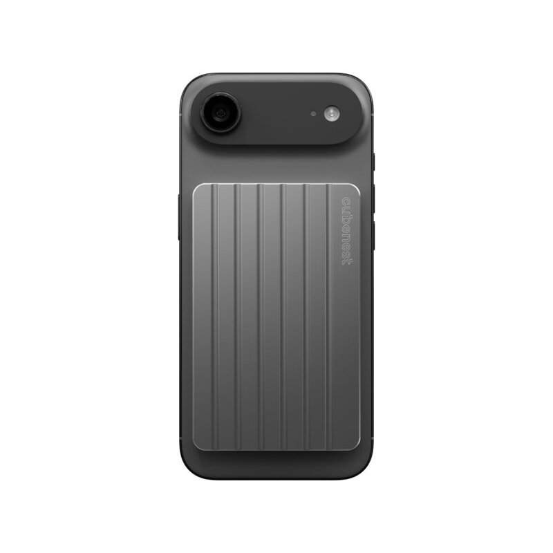 Cubenest Magnetisches Aluminium-Wallet WT02 Grau